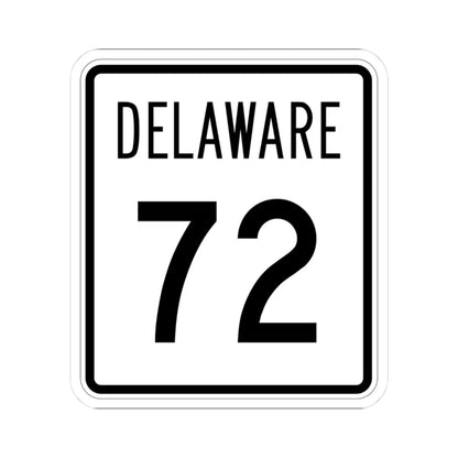 Delaware 72 1955 (Delaware) (Road Sign) STICKER Vinyl Kiss-Cut Decal 3 Inch White - The Sticker Space