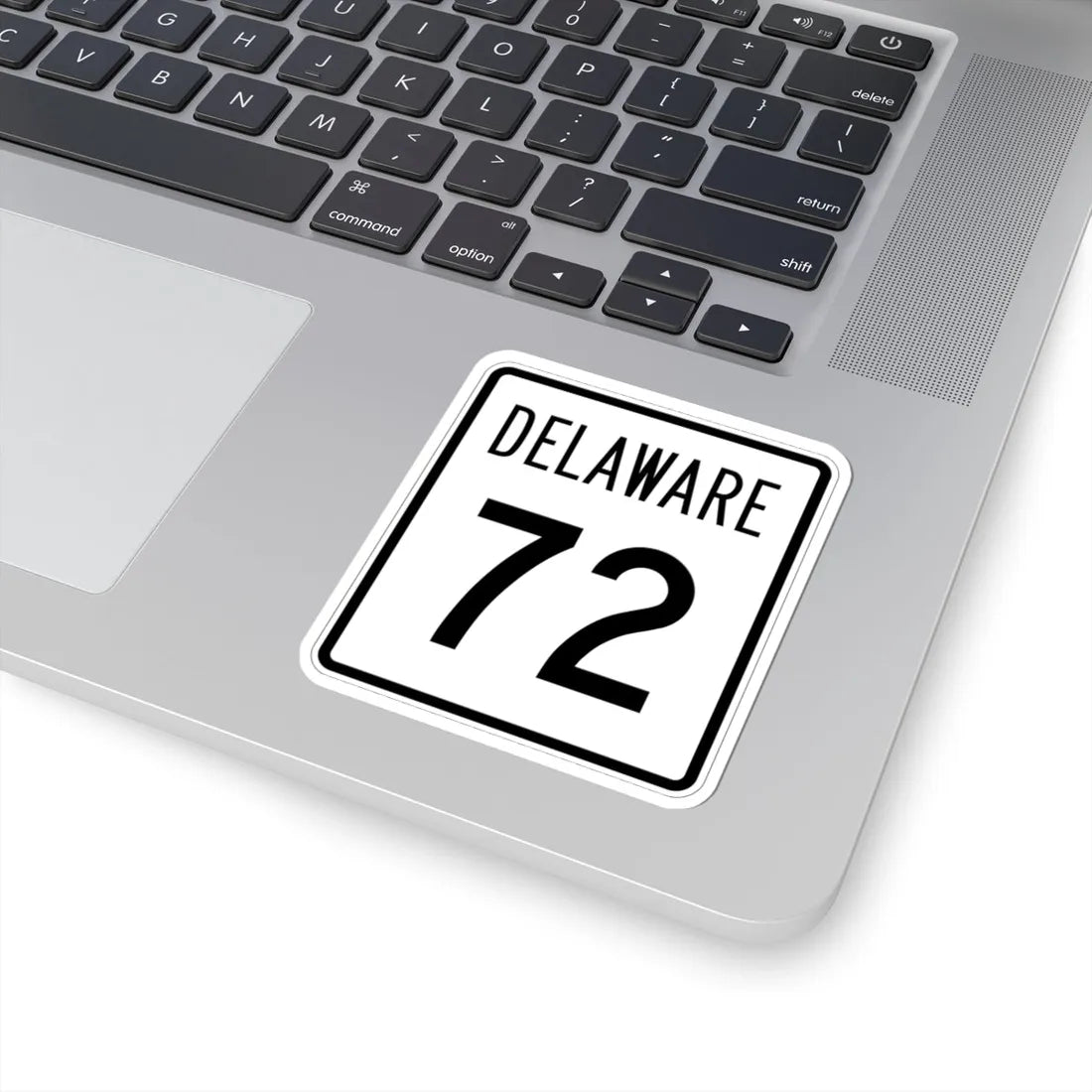 Delaware 72 1955 (Delaware) (Road Sign) STICKER Vinyl Kiss-Cut Decal - The Sticker Space