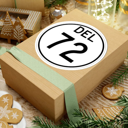 Delaware 72 1964 (Delaware) (Road Sign) STICKER Vinyl Kiss-Cut Decal - The Sticker Space