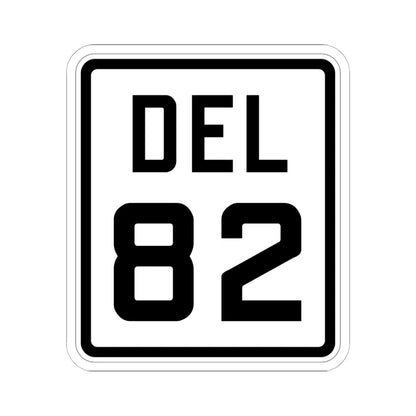 Delaware 82 1926 (Delaware) (Road Sign) STICKER Vinyl Kiss-Cut Decal 6 Inch White - The Sticker Space
