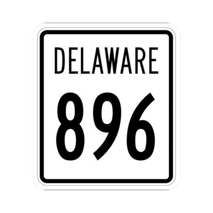 Delaware 896 1955 (Delaware) (Road Sign) STICKER Vinyl Kiss-Cut Decal 2 Inch White - The Sticker Space