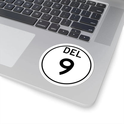 Delaware 9 1964 (Delaware) (Road Sign) STICKER Vinyl Kiss-Cut Decal - The Sticker Space