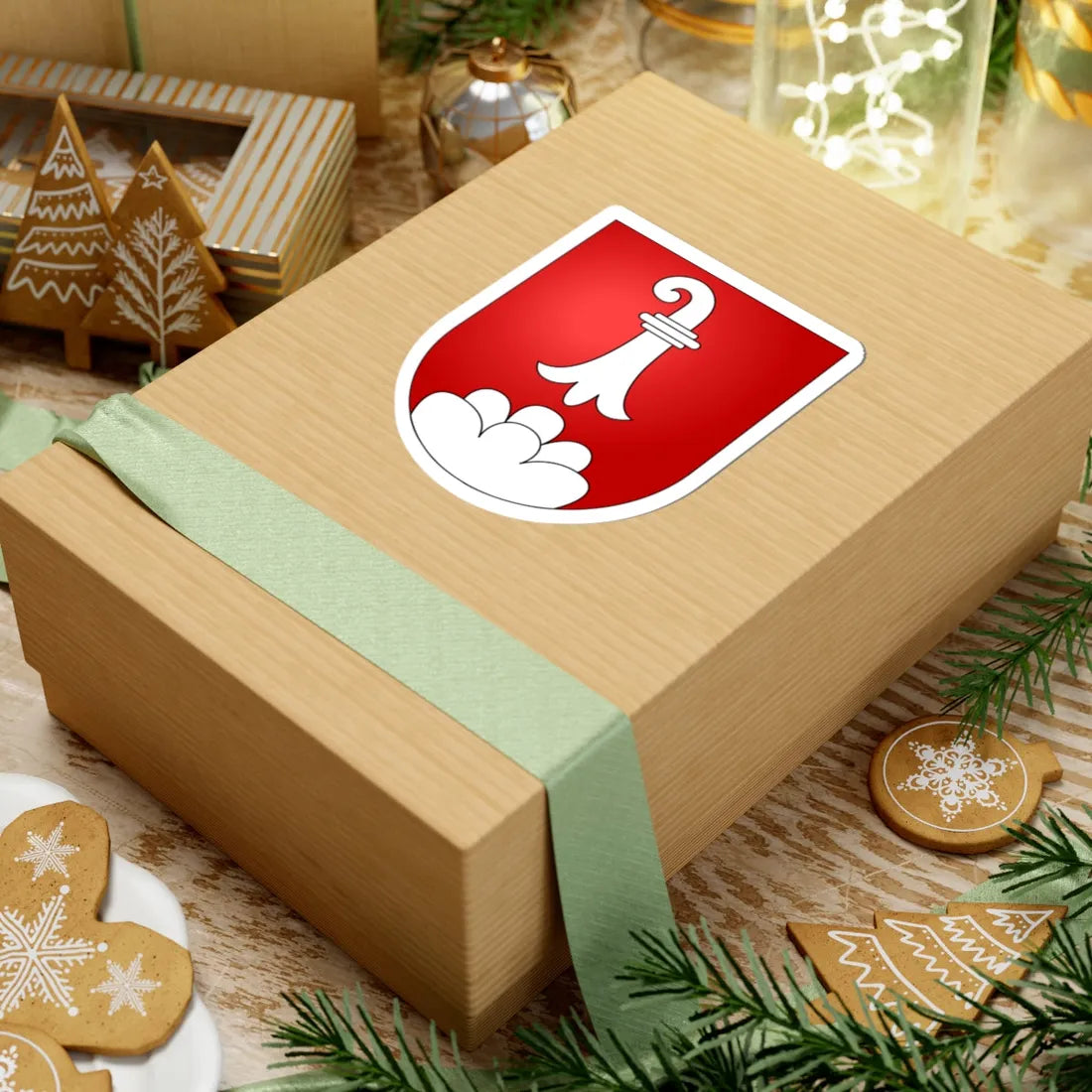 Delemont coat of arms (Switzerland) (Coat of Arms) STICKER Vinyl Kiss-Cut Decal - The Sticker Space