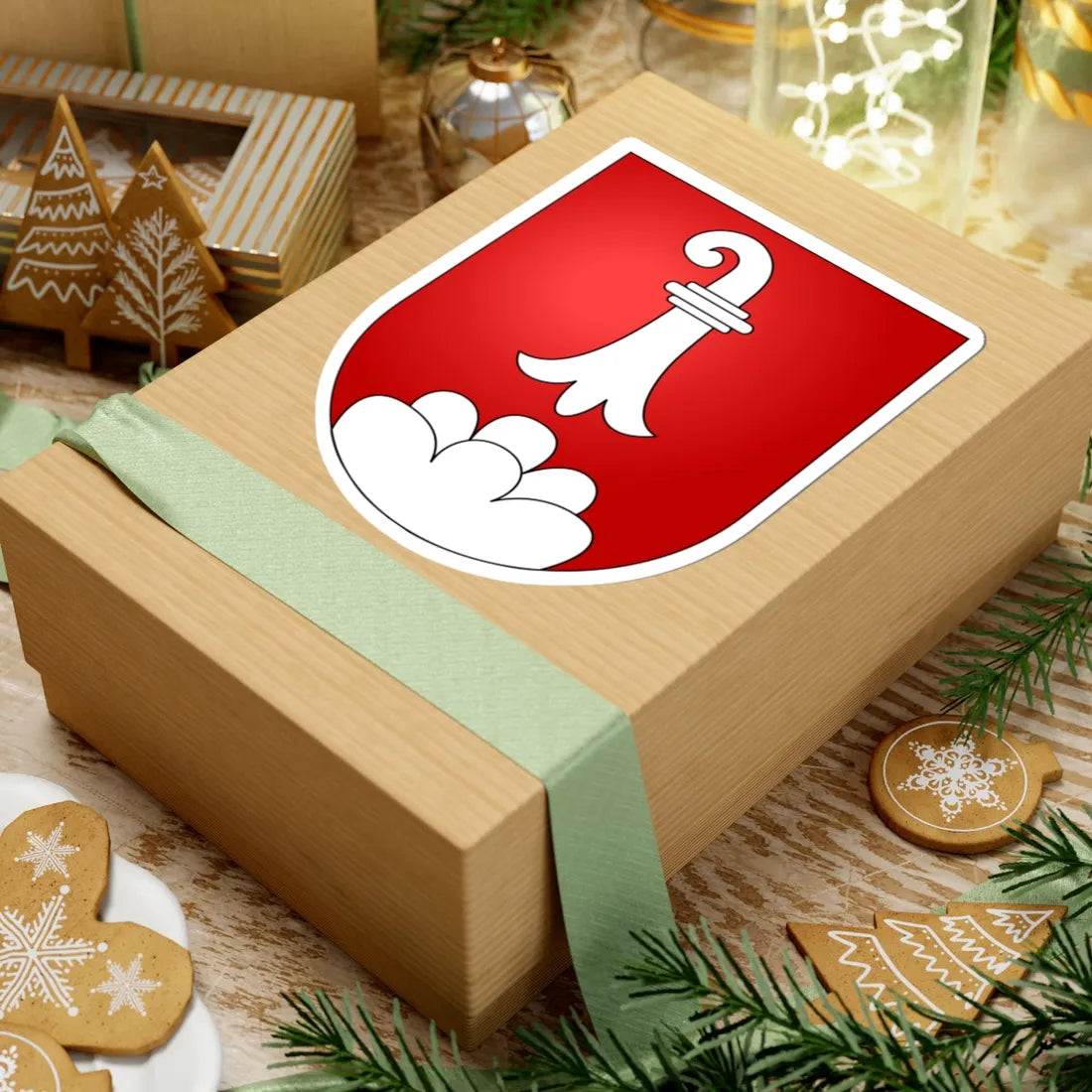 Delemont coat of arms (Switzerland) (Coat of Arms) STICKER Vinyl Kiss-Cut Decal - The Sticker Space