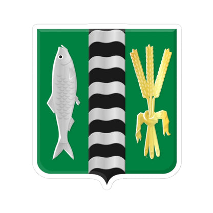 Delfshaven wapen (Netherlands) (Coat of Arms) STICKER Vinyl Kiss-Cut Decal 4 Inch White - The Sticker Space