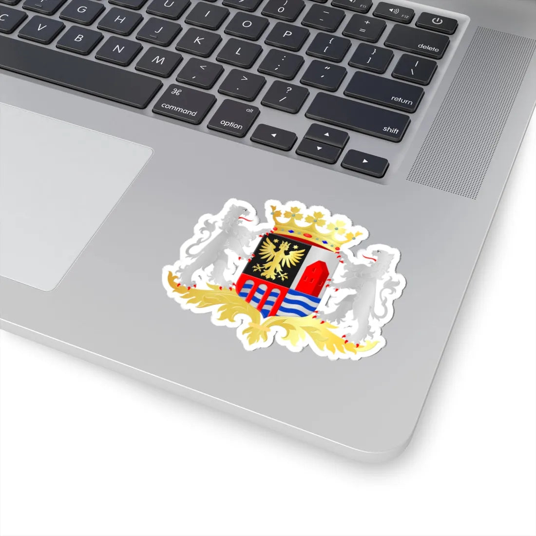 Delfzijl wapen (Netherlands) (Coat of Arms) STICKER Vinyl Kiss-Cut Decal - The Sticker Space