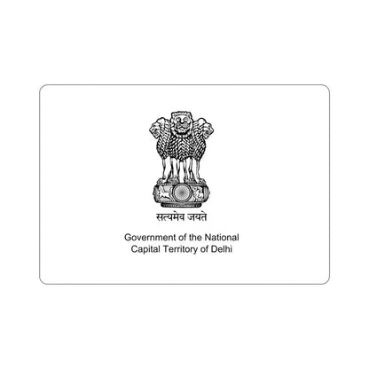 Delhi Capital Territory Flag (India) STICKER Vinyl Die-Cut Decal 4 Inch - The Sticker Space