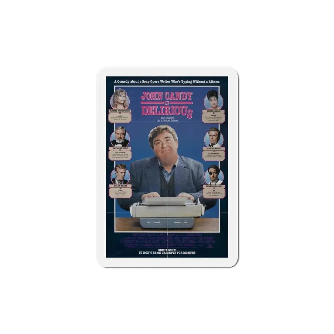 Delirious 1991 Movie Poster Refrigerator Magnet 6 Inch - The Sticker Space