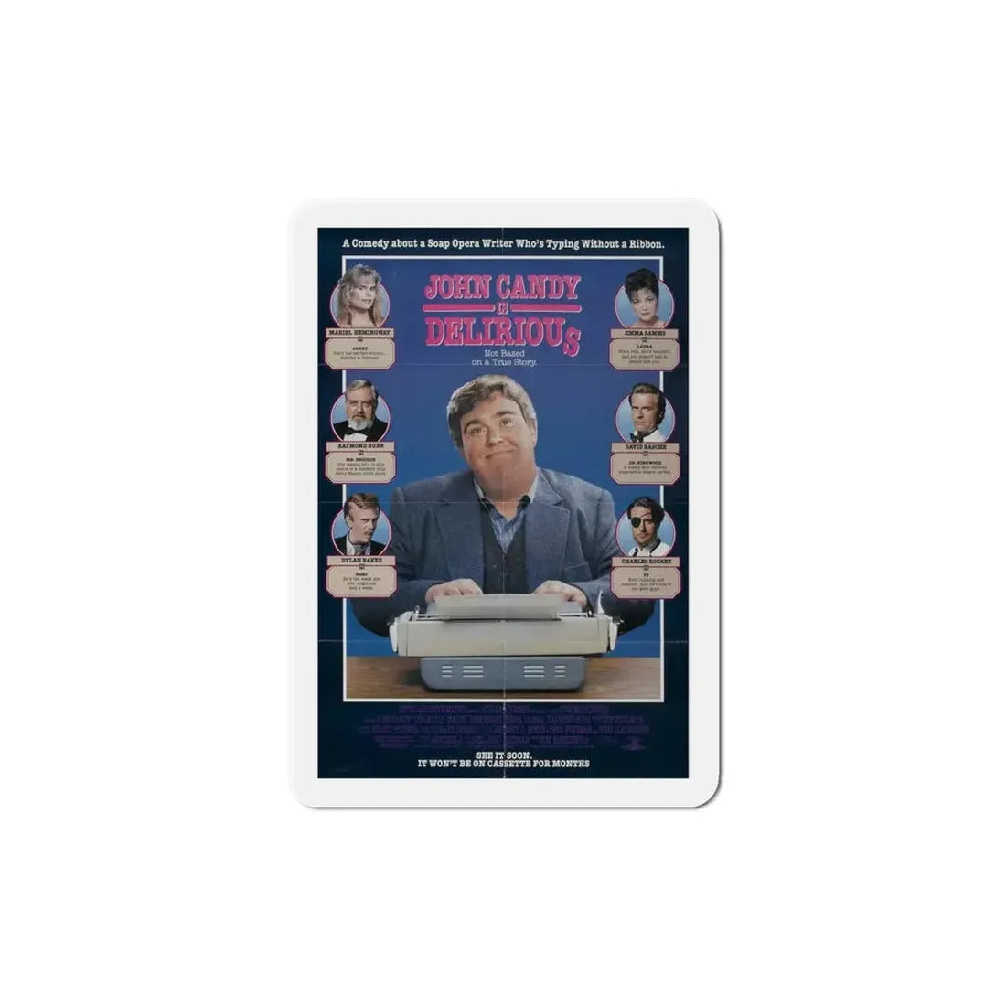 Delirious 1991 Movie Poster Refrigerator Magnet - The Sticker Space