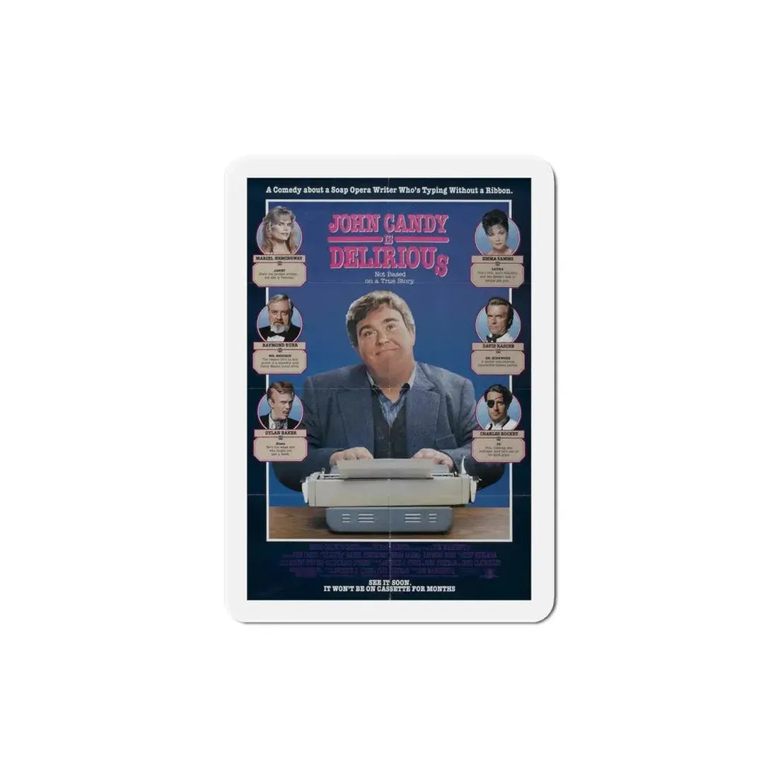 Delirious 1991 Movie Poster Refrigerator Magnet - The Sticker Space