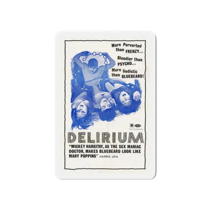 DELIRIUM 1972 Movie Poster - Refrigerator Magnet 6 Inch - The Sticker Space