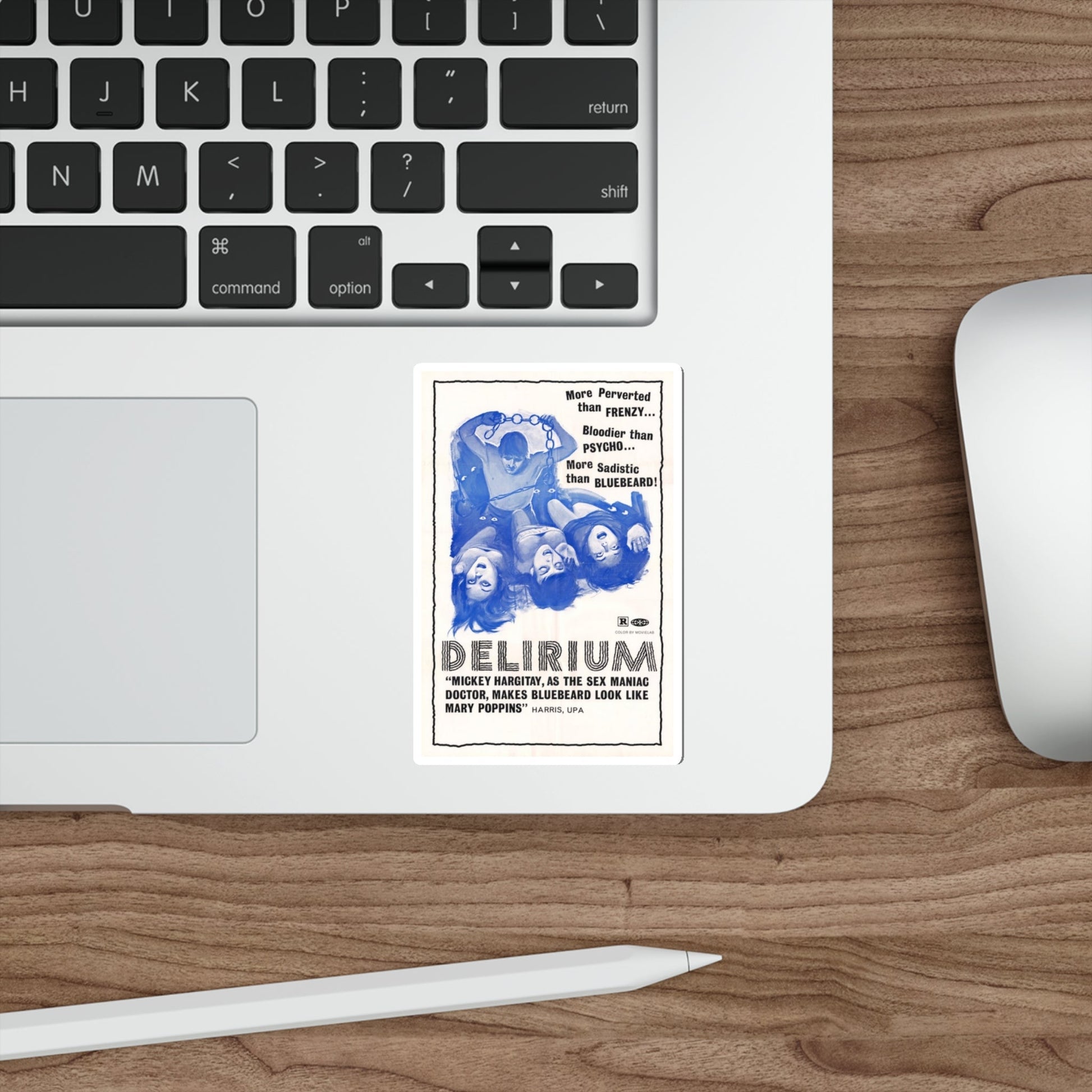 DELIRIUM 1972 Movie Poster STICKER Vinyl Die-Cut Decal-The Sticker Space