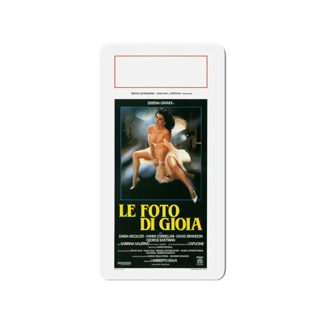 DELIRIUM PHOTO OF GIOIA 1987 Movie Poster - Refrigerator Magnet 3 Inch - The Sticker Space