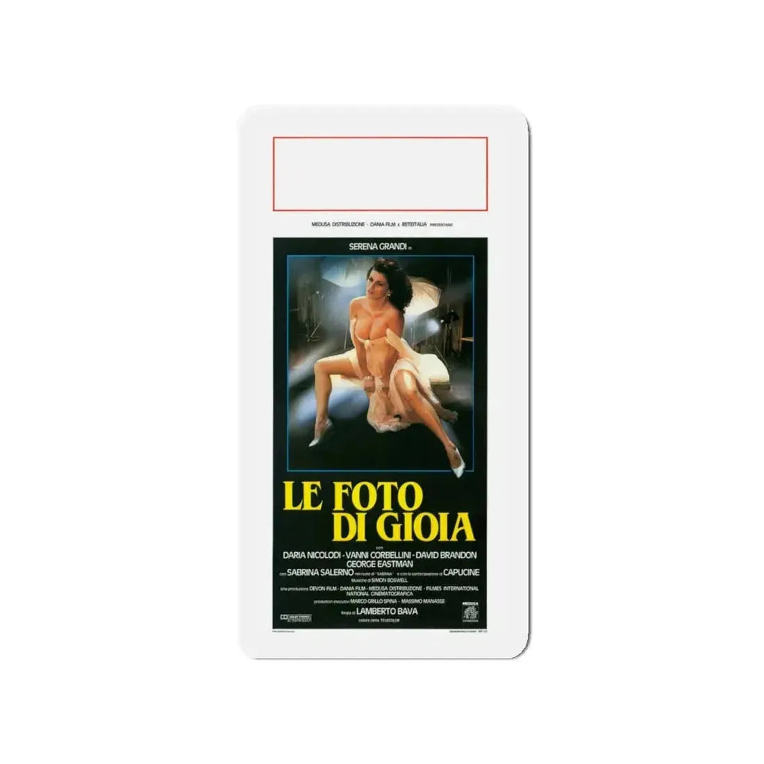 DELIRIUM PHOTO OF GIOIA 1987 Movie Poster - Refrigerator Magnet 4 Inch - The Sticker Space