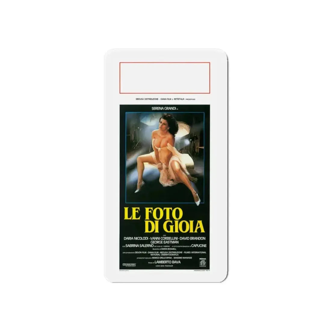 DELIRIUM PHOTO OF GIOIA 1987 Movie Poster - Refrigerator Magnet 6 Inch - The Sticker Space