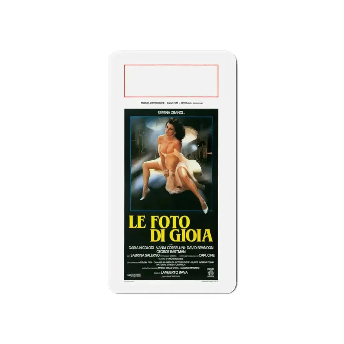 DELIRIUM PHOTO OF GIOIA 1987 Movie Poster - Refrigerator Magnet - The Sticker Space