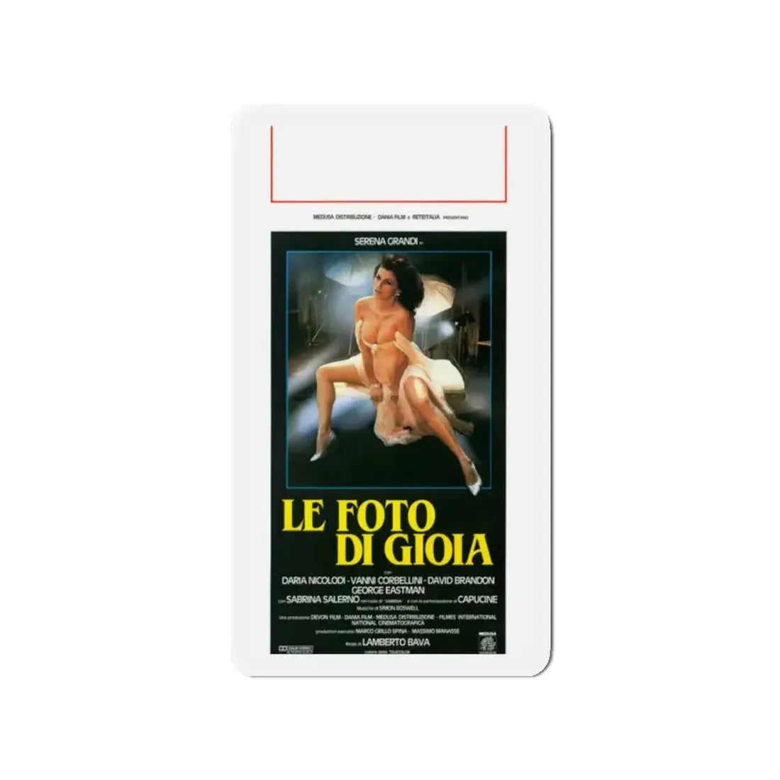 DELIRIUM PHOTO OF GIOIA 1987 Movie Poster - Refrigerator Magnet - The Sticker Space