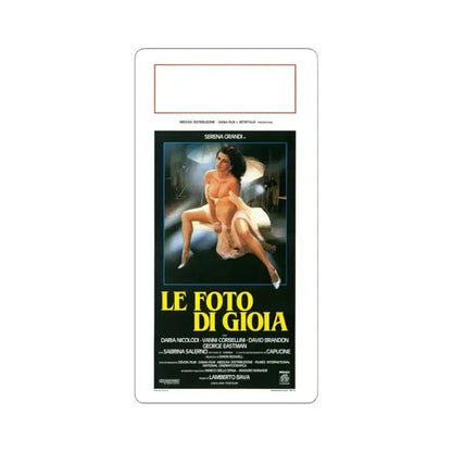 DELIRIUM PHOTO OF GIOIA 1987 Movie Poster - STICKER Vinyl Kiss-Cut Decal 4 Inch White - The Sticker Space