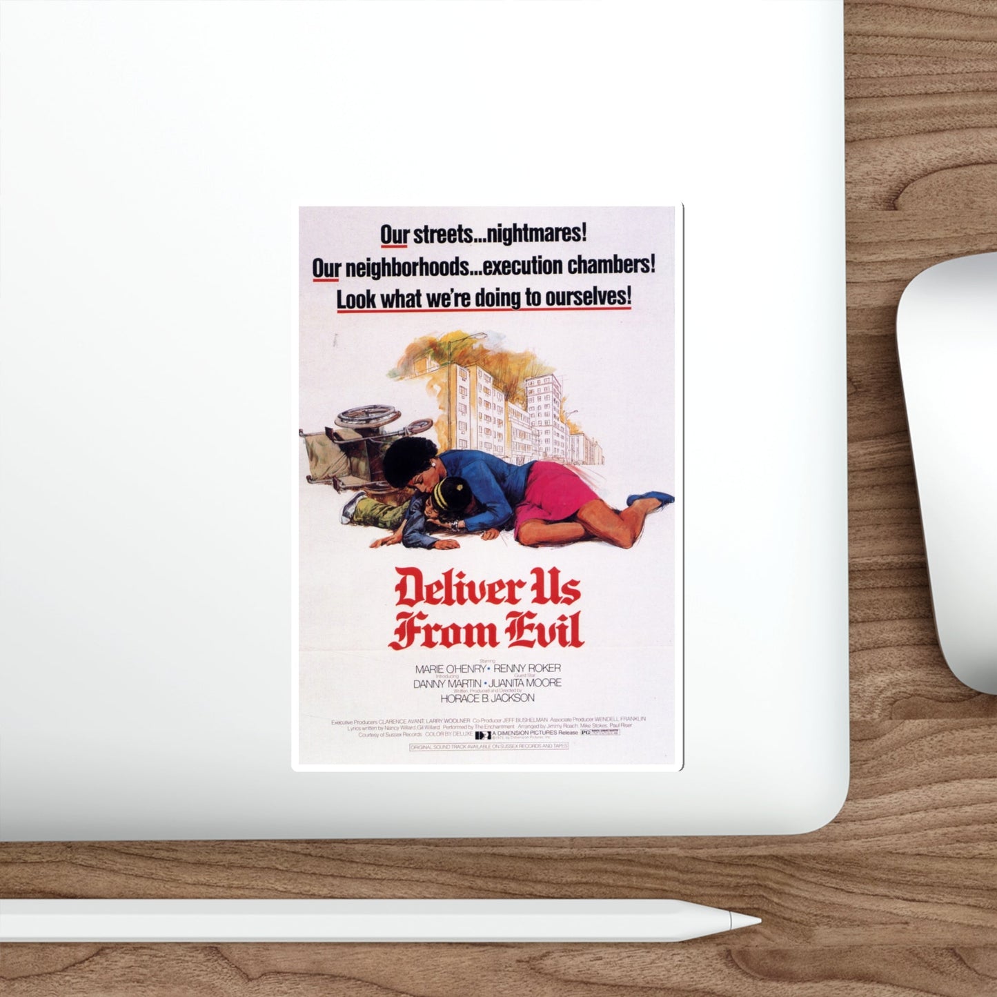 DELIVER US FROM EVIL 1975 Movie Poster STICKER Vinyl Die-Cut Decal-The Sticker Space