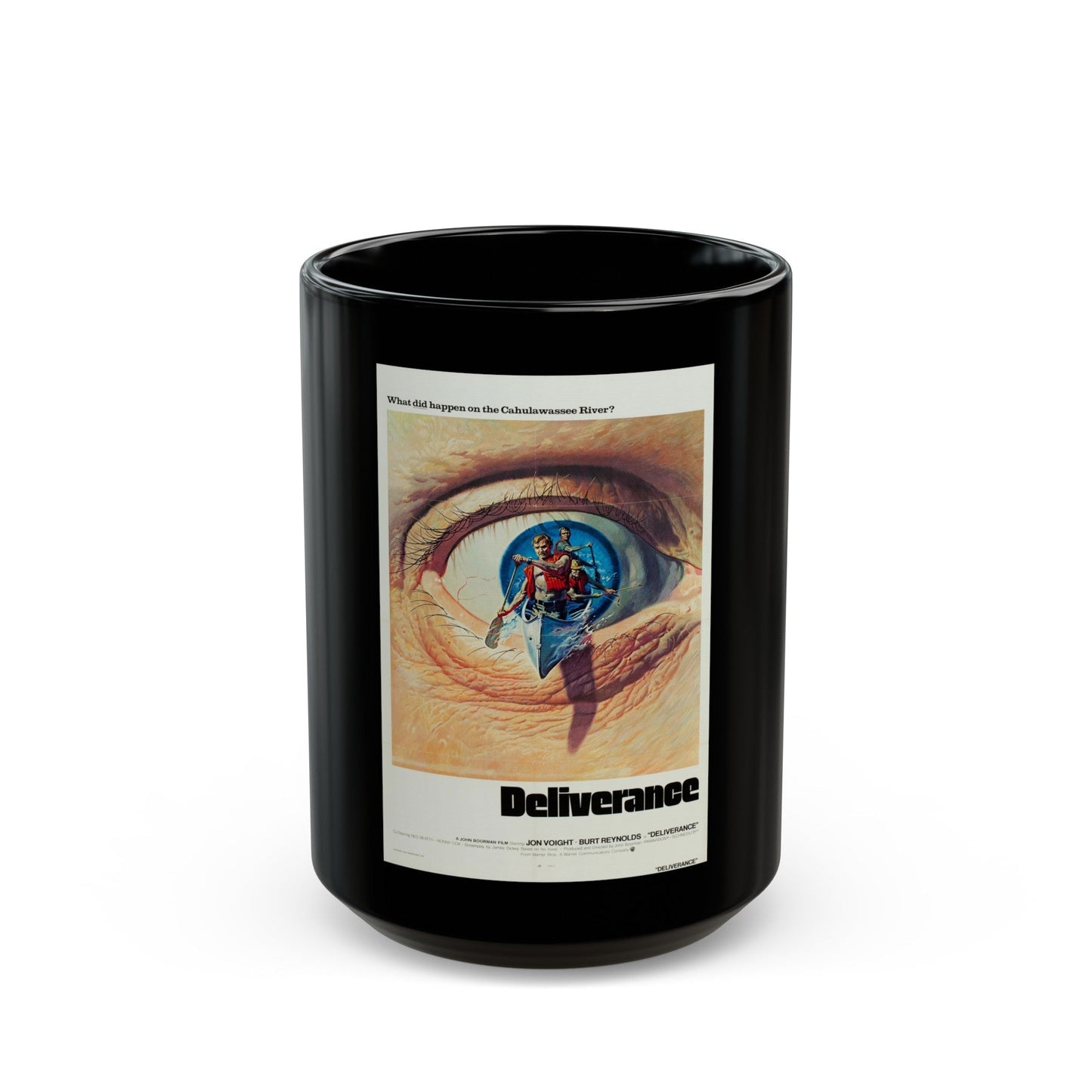 DELIVERANCE 1972 Movie Poster - Black Coffee Mug-15oz-The Sticker Space