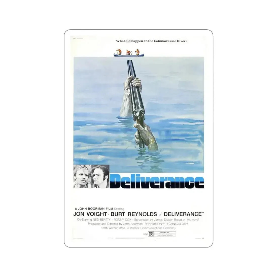 Deliverance v2 1972 Movie Poster STICKER Vinyl Die-Cut Decal - The Sticker Space