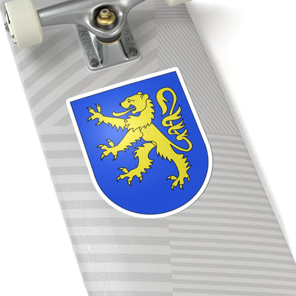 Delley-Portalban-coat of arms (Switzerland) (Coat of Arms) STICKER Vinyl Kiss-Cut Decal - The Sticker Space