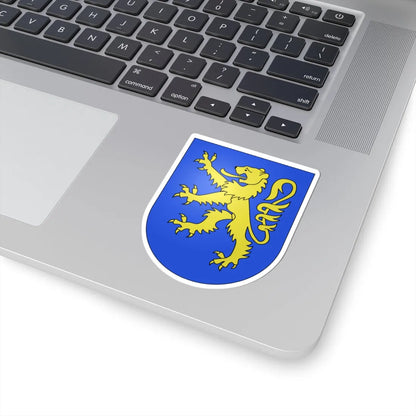 Delley-Portalban-coat of arms (Switzerland) (Coat of Arms) STICKER Vinyl Kiss-Cut Decal - The Sticker Space