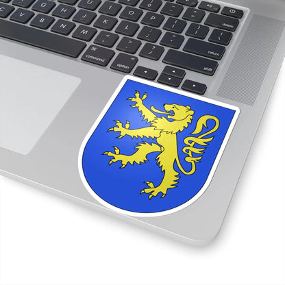 Delley-Portalban-coat of arms (Switzerland) (Coat of Arms) STICKER Vinyl Kiss-Cut Decal - The Sticker Space