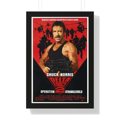 DELTA FORCE 2 1990 - Framed Movie Poster 16″ x 24″ Black - The Sticker Space