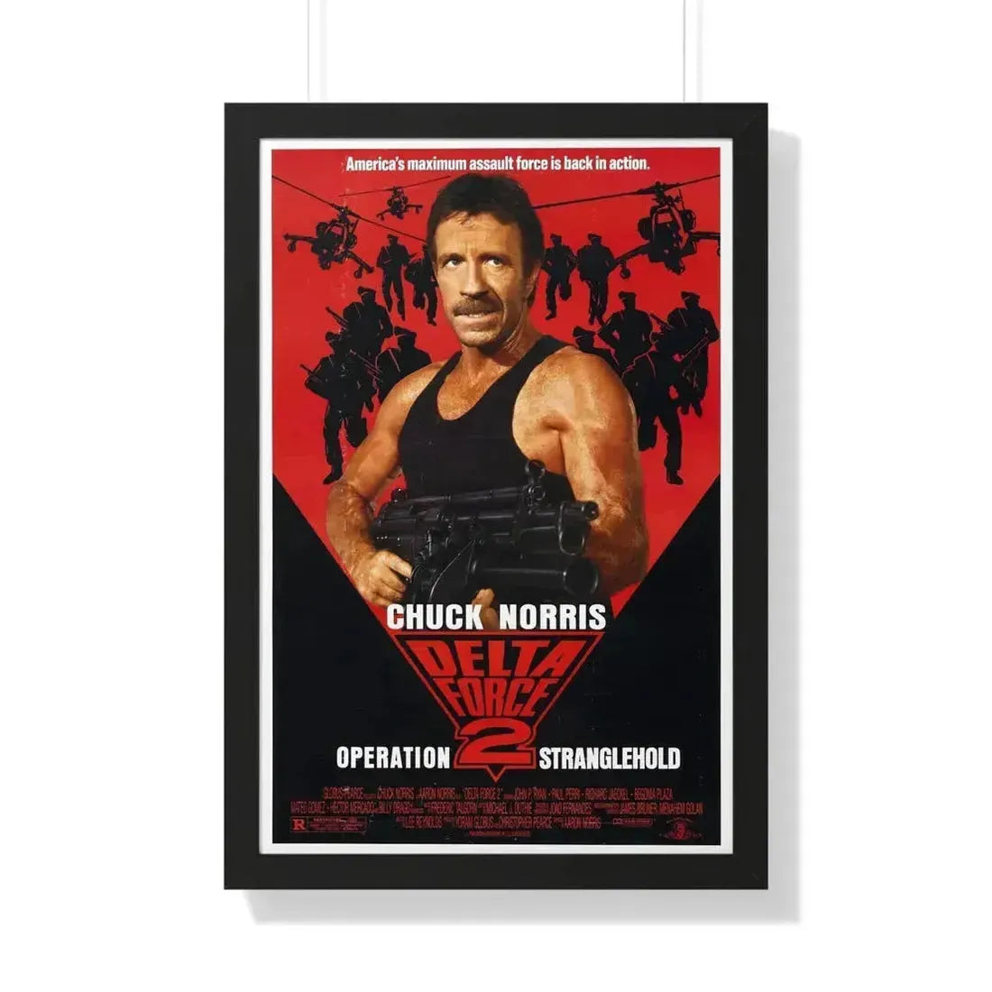 DELTA FORCE 2 1990 - Framed Movie Poster 20" x 30" Black - The Sticker Space