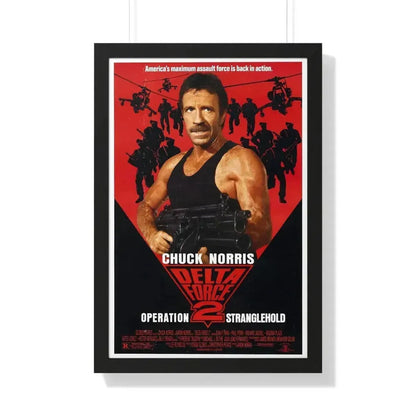 DELTA FORCE 2 1990 - Framed Movie Poster 20" x 30" Black - The Sticker Space