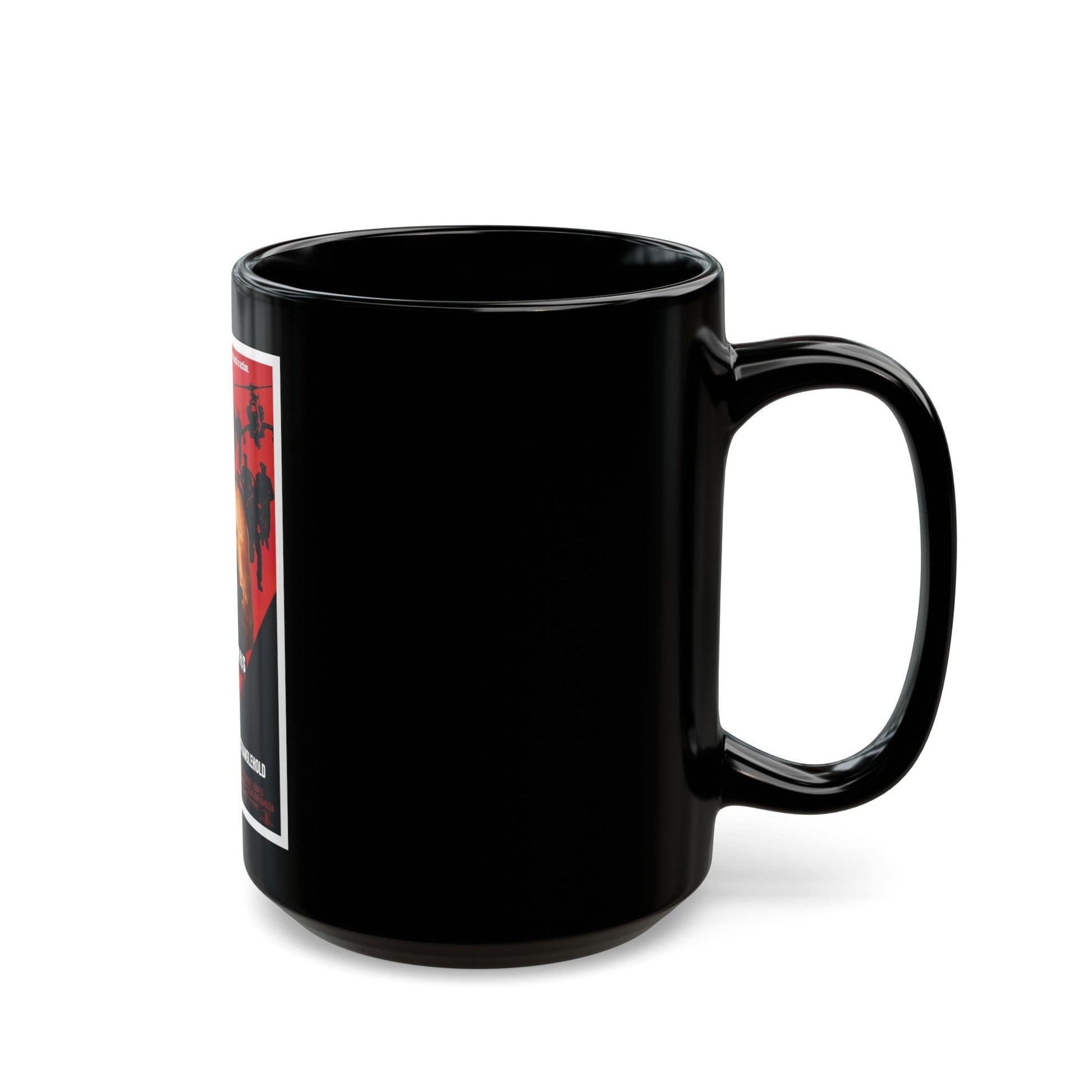 DELTA FORCE 2 1990 Movie Poster - Black Coffee Mug-The Sticker Space