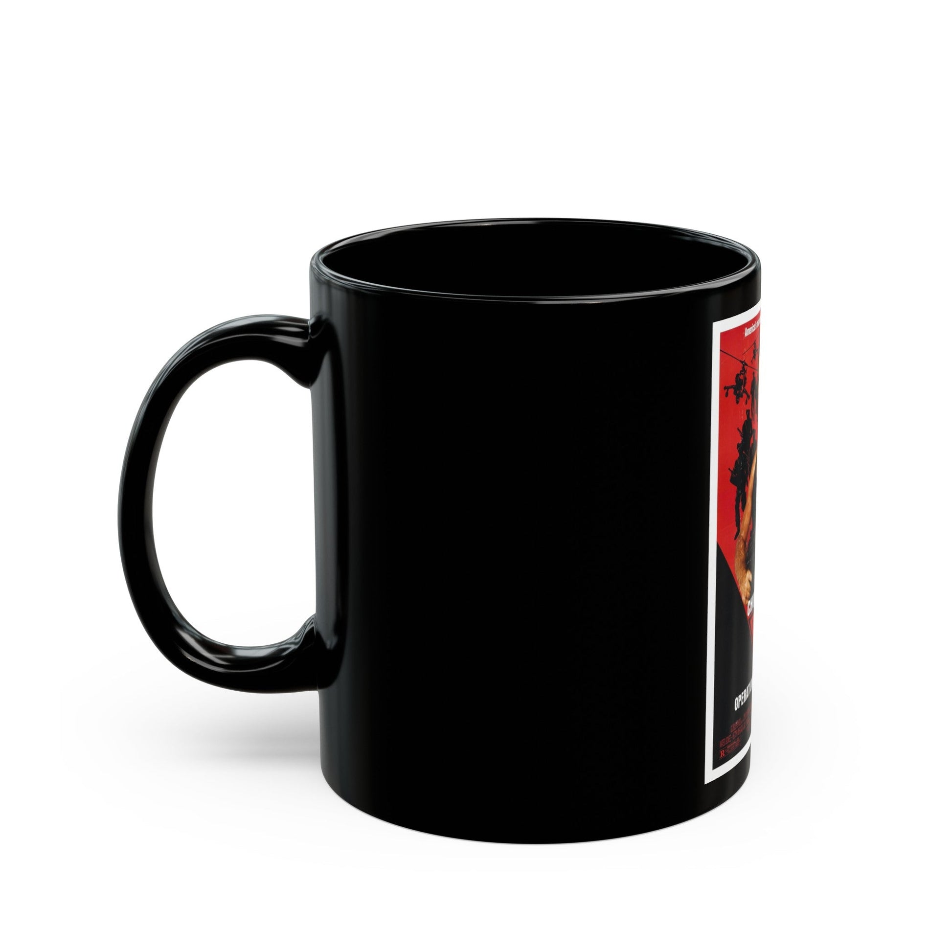 DELTA FORCE 2 1990 Movie Poster - Black Coffee Mug-The Sticker Space