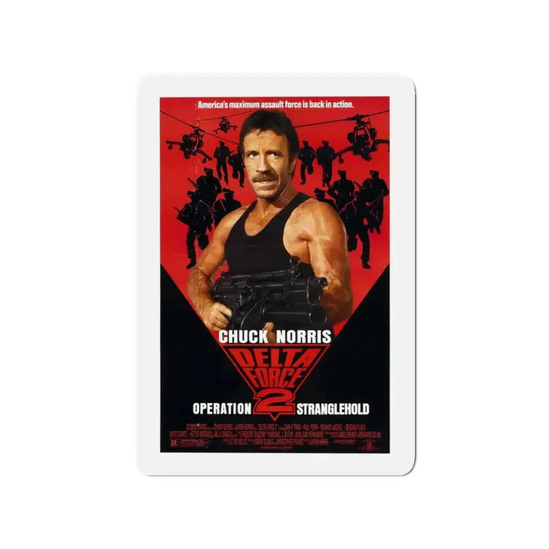 DELTA FORCE 2 1990 Movie Poster - Refrigerator Magnet - The Sticker Space