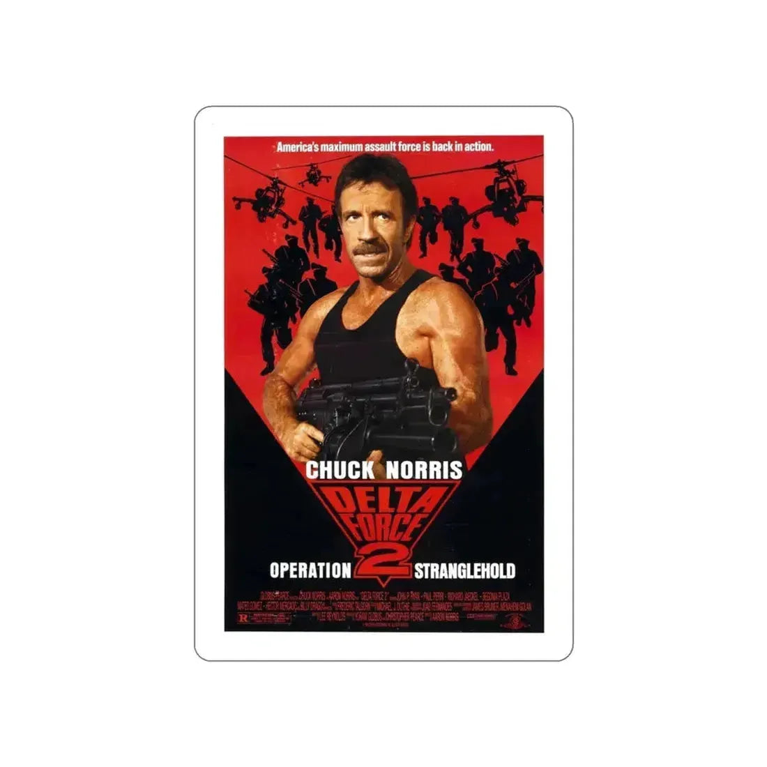 DELTA FORCE 2 1990 Movie Poster STICKER Vinyl Die-Cut Decal 3 Inch - The Sticker Space