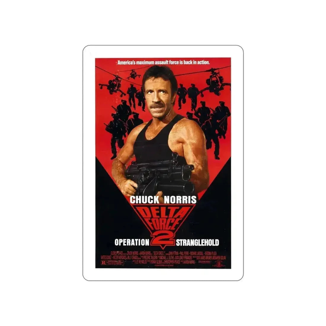DELTA FORCE 2 1990 Movie Poster STICKER Vinyl Die-Cut Decal - The Sticker Space
