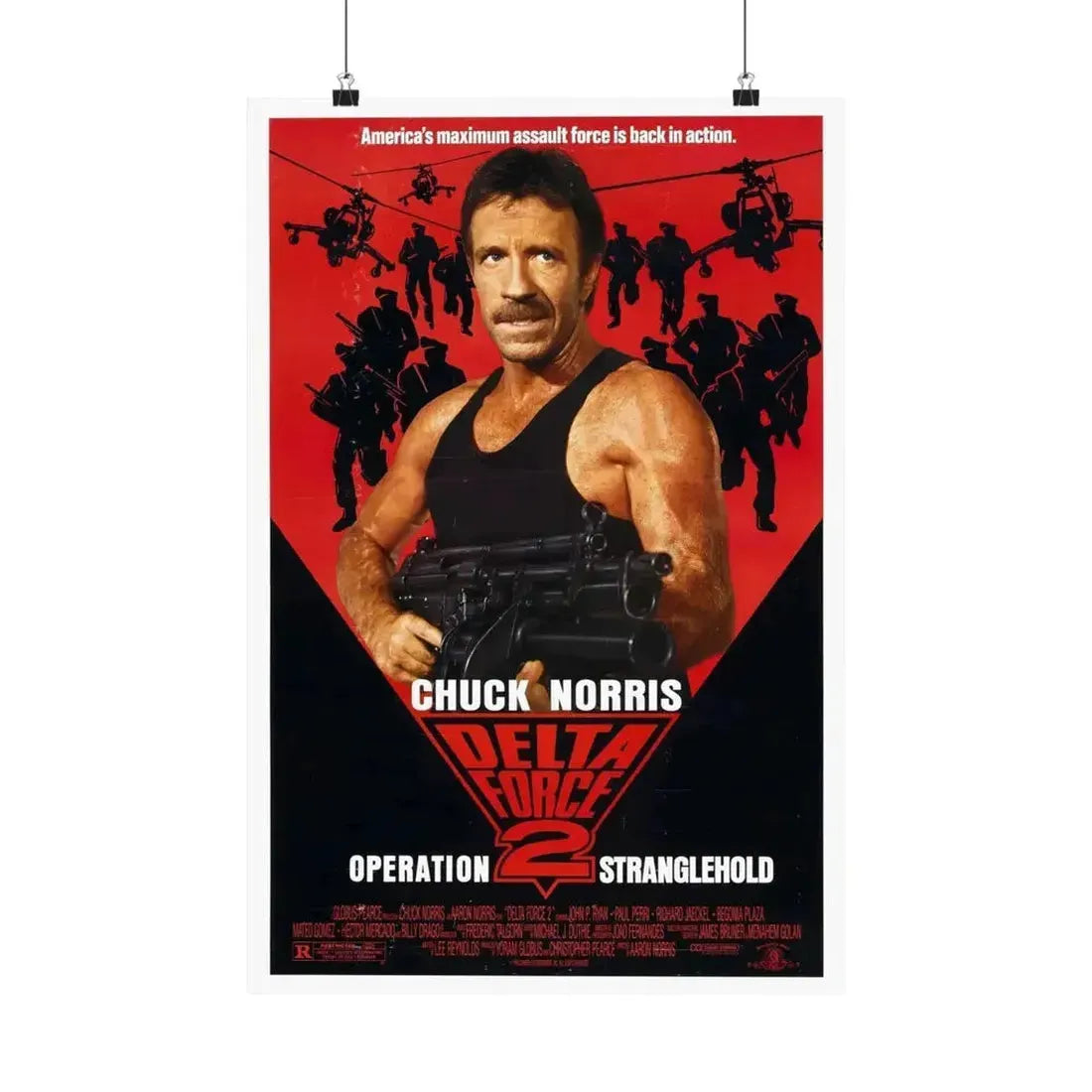 DELTA FORCE 2 1990 - Paper Movie Poster - The Sticker Space