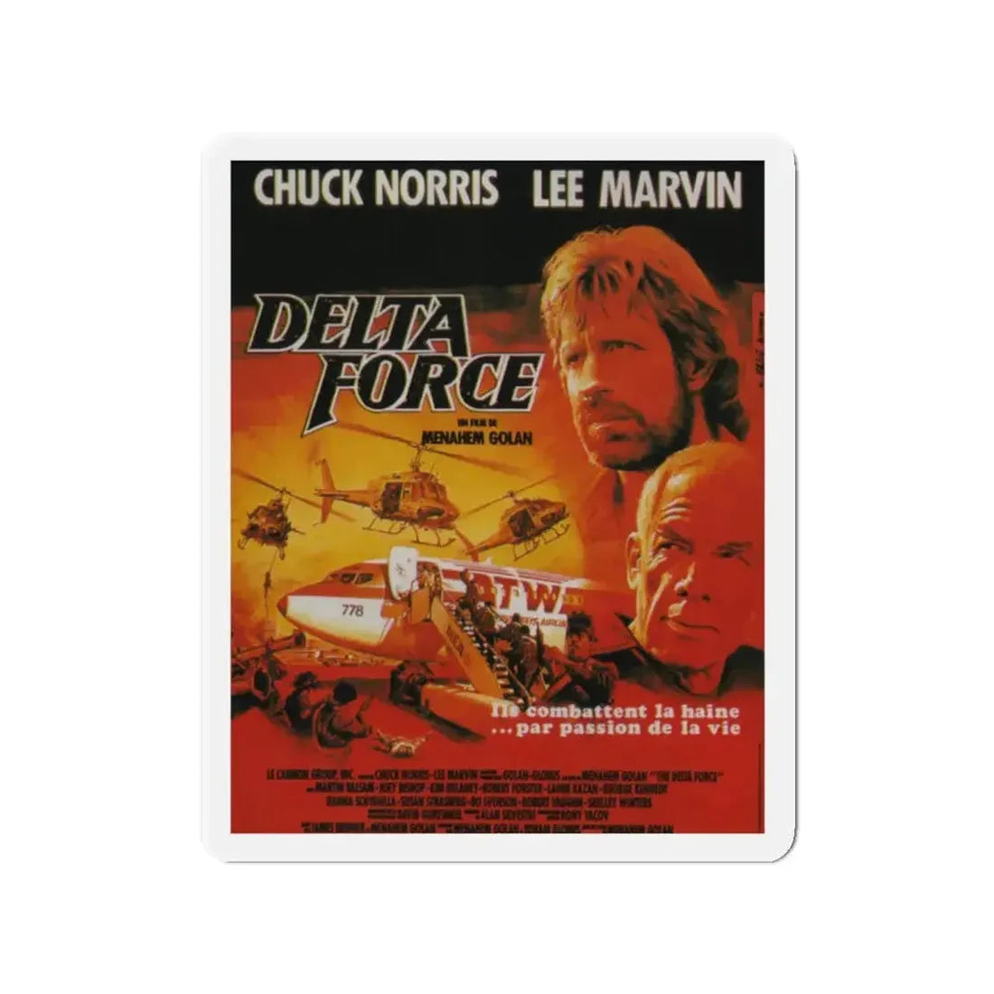 DELTA FORCE (FRENCH) 1986 Movie Poster - Refrigerator Magnet - The Sticker Space