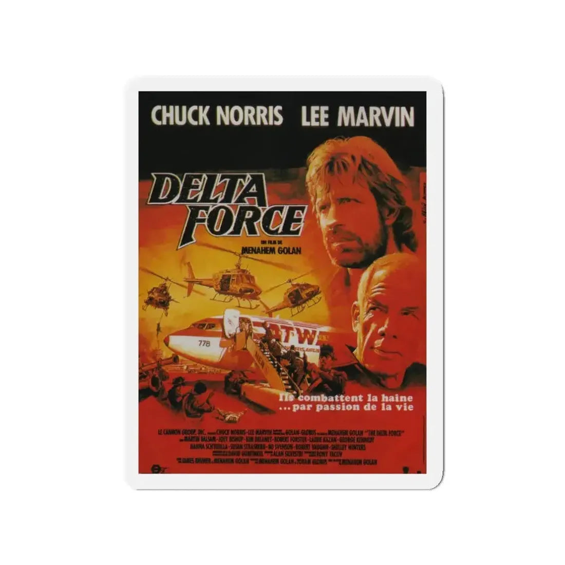 DELTA FORCE (FRENCH) 1986 Movie Poster - Refrigerator Magnet - The Sticker Space