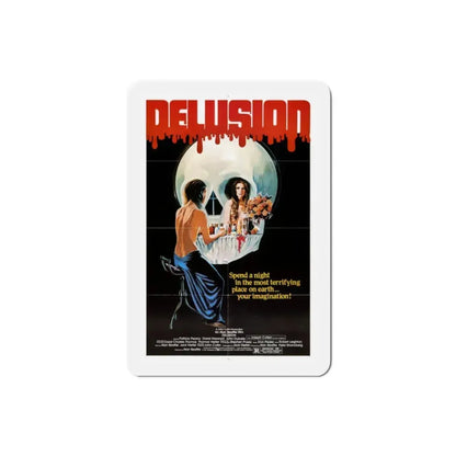 Delusion 1981 Movie Poster Refrigerator Magnet 2 Inch - The Sticker Space