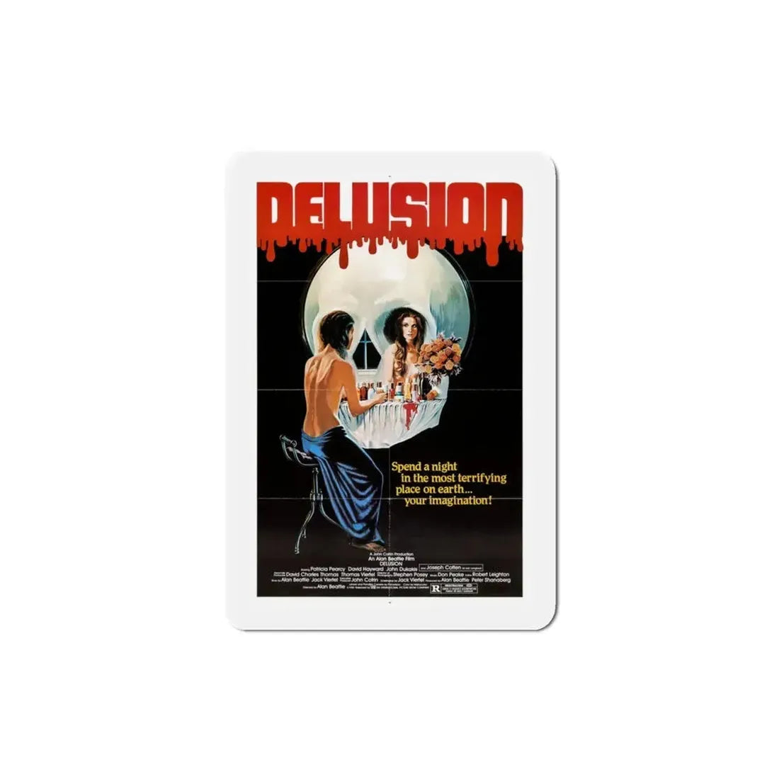 Delusion 1981 Movie Poster Refrigerator Magnet - The Sticker Space