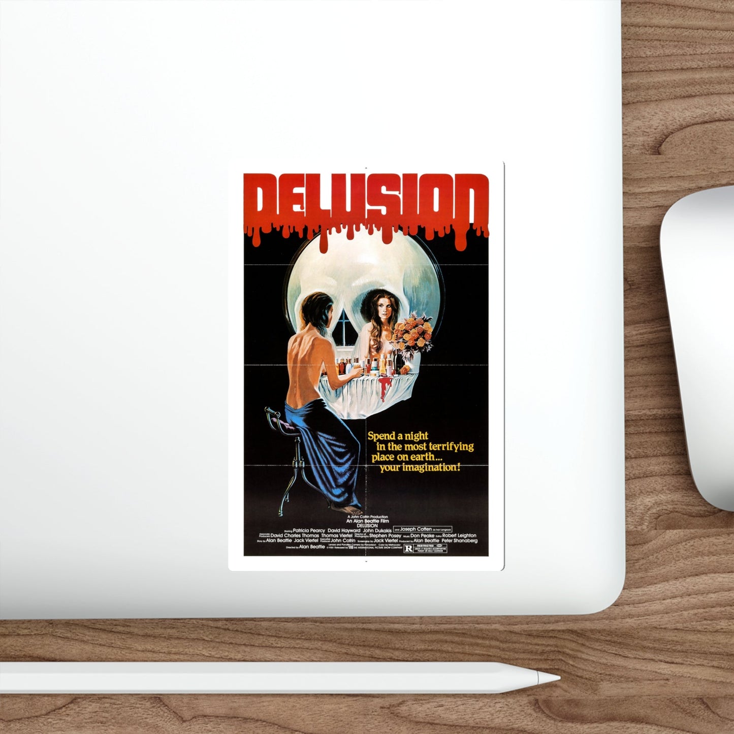 Delusion 1981 Movie Poster STICKER Vinyl Die-Cut Decal-The Sticker Space