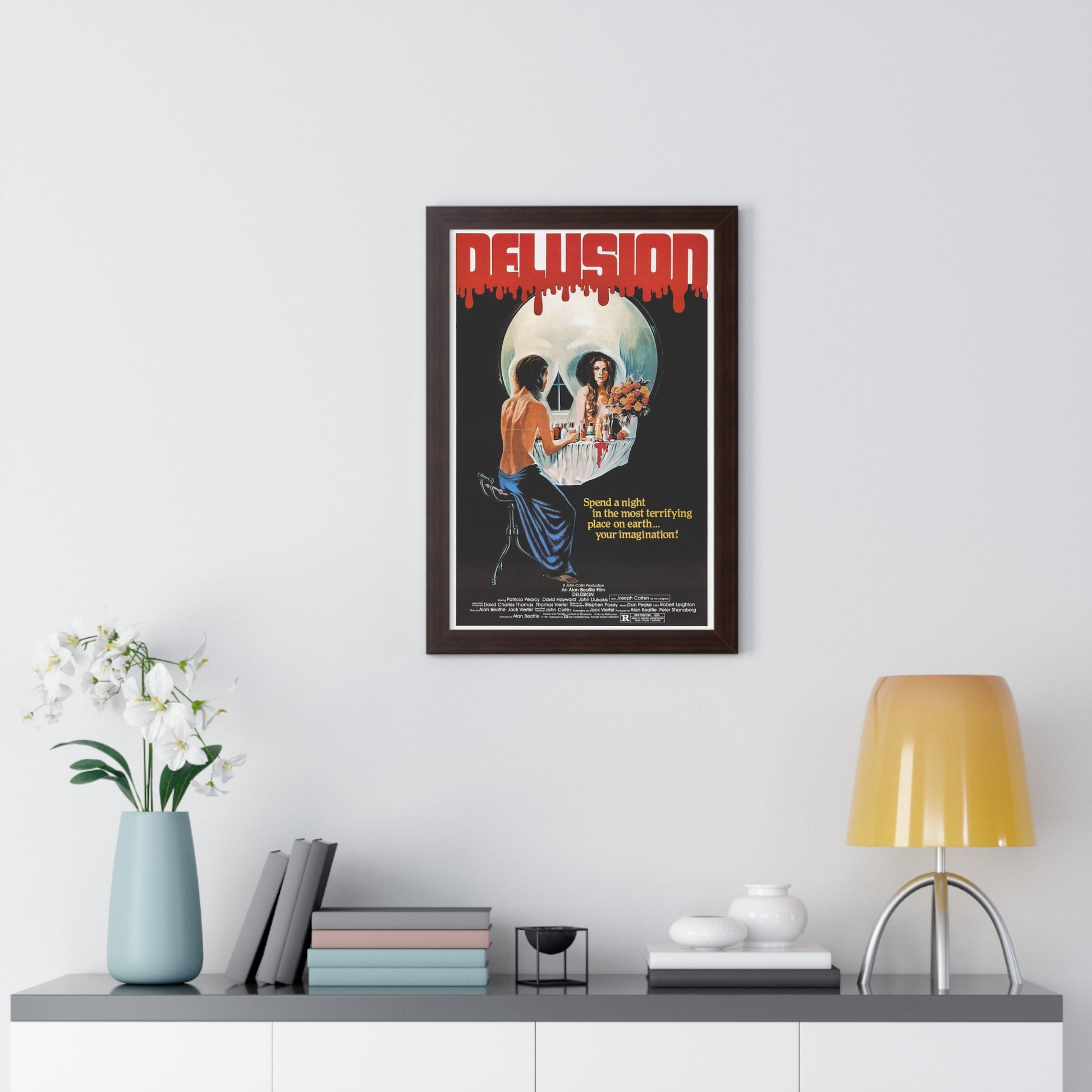 DELUSION (THE HOUSE WHERE DEATH LIVES) 1980 - Framed Movie Poster-The Sticker Space