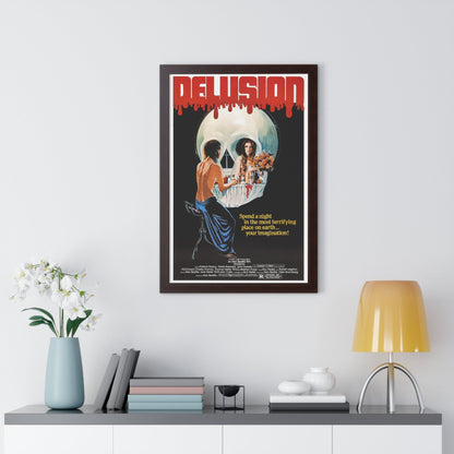 DELUSION (THE HOUSE WHERE DEATH LIVES) 1980 - Framed Movie Poster-The Sticker Space