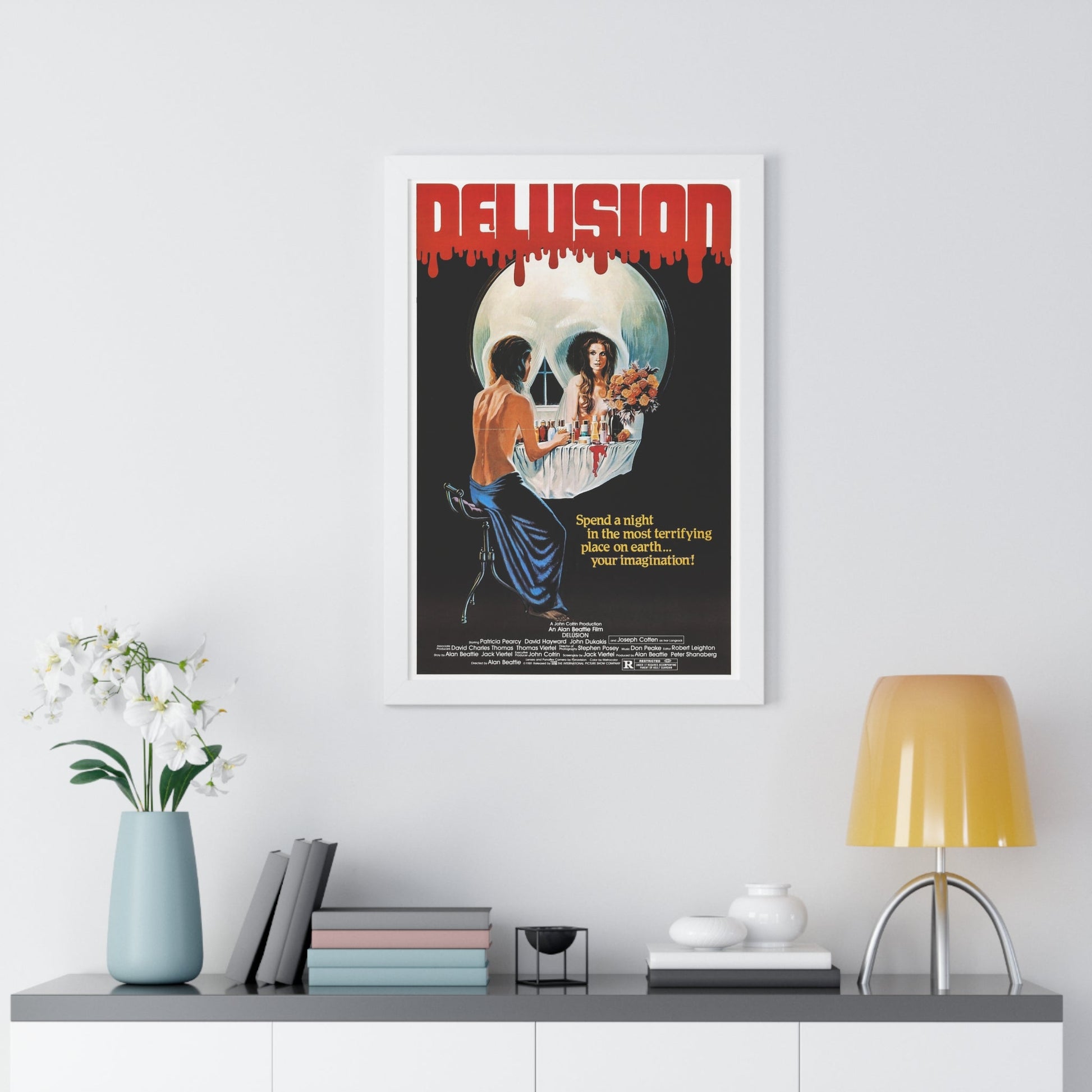 DELUSION (THE HOUSE WHERE DEATH LIVES) 1980 - Framed Movie Poster-The Sticker Space