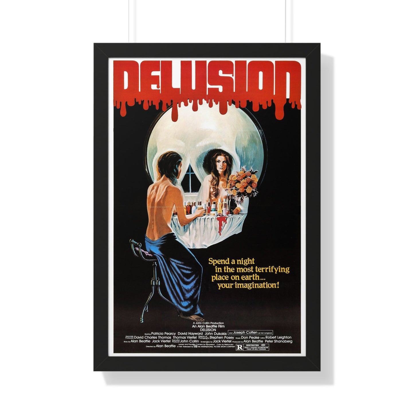 DELUSION (THE HOUSE WHERE DEATH LIVES) 1980 - Framed Movie Poster-20" x 30"-The Sticker Space