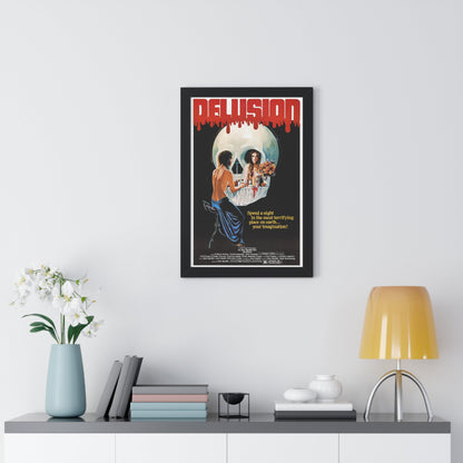 DELUSION (THE HOUSE WHERE DEATH LIVES) 1980 - Framed Movie Poster-The Sticker Space