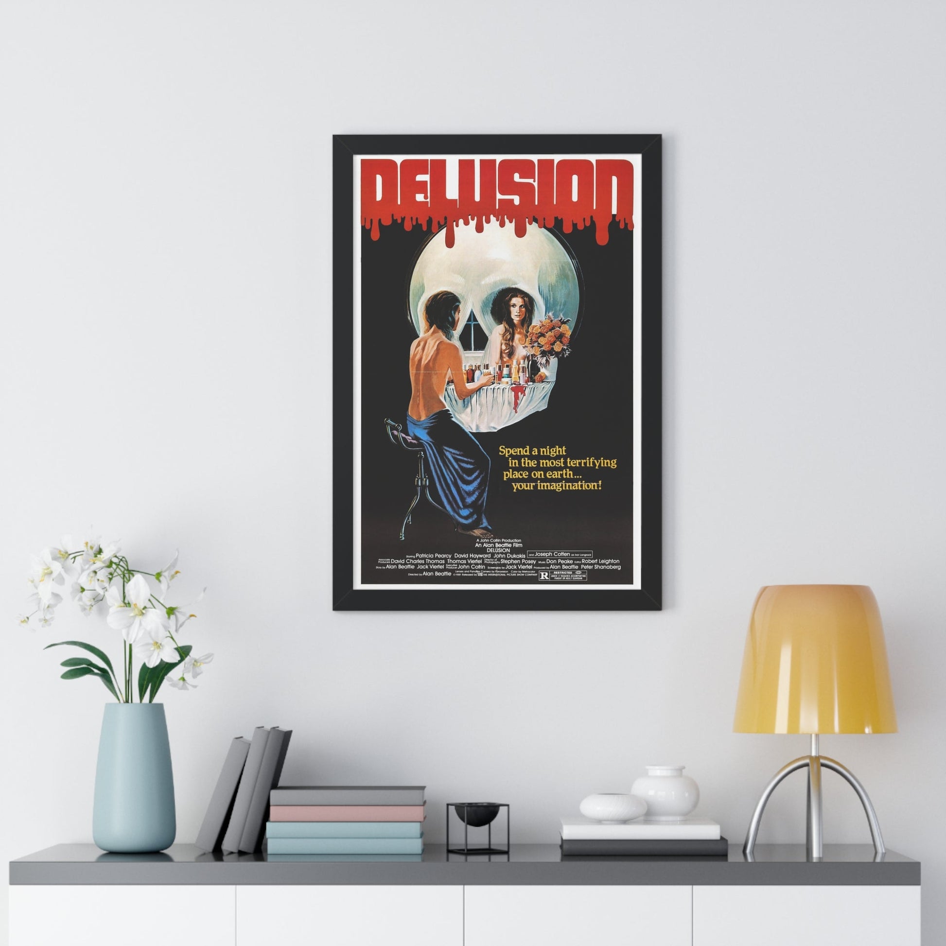 DELUSION (THE HOUSE WHERE DEATH LIVES) 1980 - Framed Movie Poster-The Sticker Space