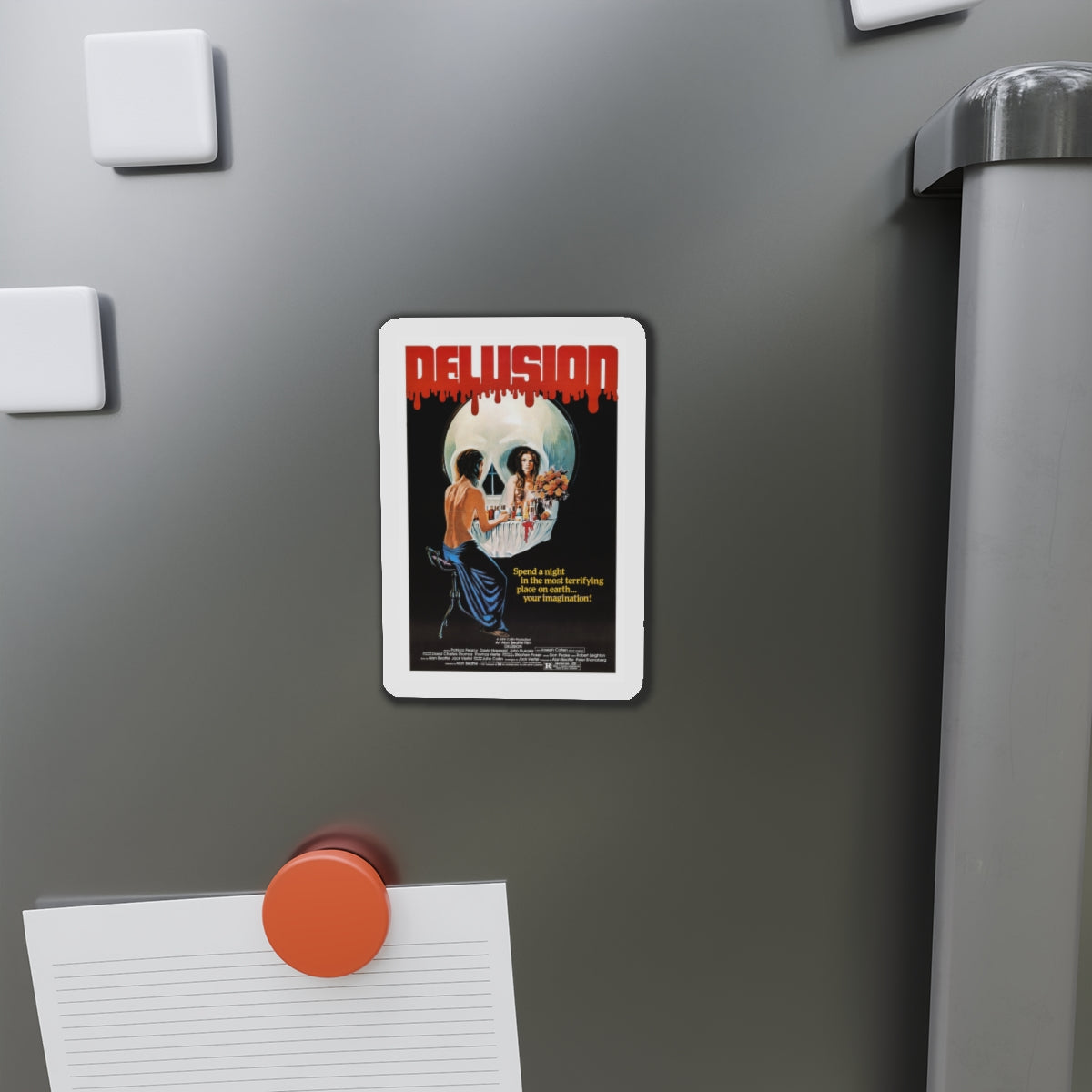 DELUSION (THE HOUSE WHERE DEATH LIVES) 1980 Movie Poster - Die-Cut Magnet-The Sticker Space