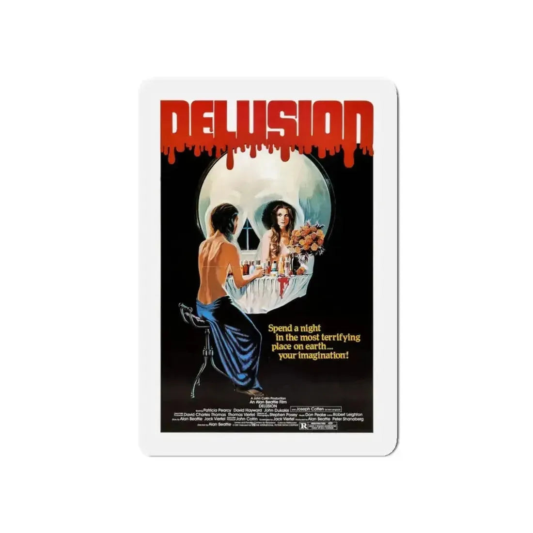 DELUSION (THE HOUSE WHERE DEATH LIVES) 1980 Movie Poster - Refrigerator Magnet - The Sticker Space